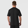 WonderWink Men’s Big Wonderwork Big Men’s V Neck Scrub Top(Black)