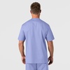 WonderWink Men’s Big Wonderwork Big Men’s V Neck Scrub Top(Ceil Blue)