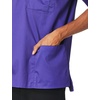 WonderWink Men’s Big Wonderwork Big Men’s V Neck Scrub Top(Grape)