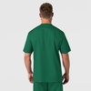 WonderWink Men’s Big Wonderwork Big Men’s V Neck Scrub Top(Hunter)