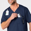 WonderWink Men’s Big Wonderwork Big Men’s V Neck Scrub Top(Navy)