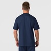 WonderWink Men’s Big Wonderwork Big Men’s V Neck Scrub Top(Navy)
