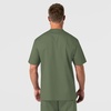 WonderWink Men’s Big Wonderwork Big Men’s V Neck Scrub Top(Olive)