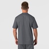 WonderWink Men’s Big Wonderwork Big Men’s V Neck Scrub Top(Pewter)