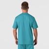 WonderWink Men’s Big Wonderwork Big Men’s V Neck Scrub Top(Teal Blue)