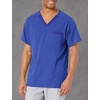 WonderWink Mens Knit Panel V-Neck Top Medical Scrubs Shirt, Galaxy Blue, Medium US