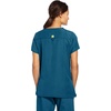 WonderWink Women’s Scrubs Four Way Stretch Sporty V-Neck Top, Caribbean, Small