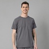 WonderWink mens Men’s Moto Knit Crew Neck Top Medical Scrubs, Pewter Heather, X-Large US
