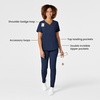 WonderWink womens Renew Women’s V-neck Top Medical Scrubs, Navy, XX-Large US