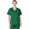 WINK WonderWORK Women’s V-Neck Scrub Top, Hunter, 2XL