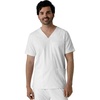 Wink Boundless Men’s Multi Pocket V-Neck Scrub Top(White)