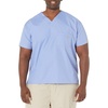 WonderWink mens Big the Alpha Unisex V-neck Top medical scrubs shirts, Ciel Blue, XX-Large US