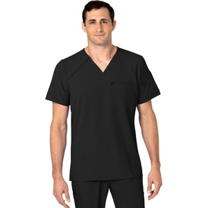 WINK Mens Scrub Top(Black)