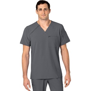 WINK Mens Scrub Top(Pewter)