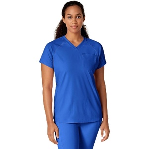 WINK Renew Women’s Yoga V-Neck Scrub Top, Royal, M