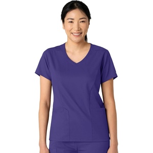 Wink Boundless Women’s 2-Pocket V-Neck Scrub Top(Grape)