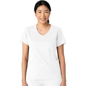 Wink Boundless Women’s 2-Pocket V-Neck Scrub Top(White)