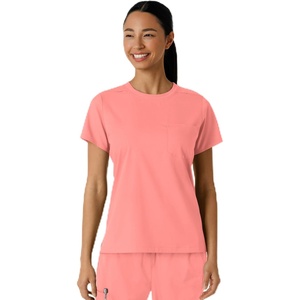 Wink Boundless Women’s Classic Scrub Tee(Paradise Pink)