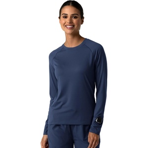 Wink Layers Women’s Watch Window Long Sleeve Underscrub Top(Navy)