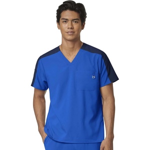 Wink Men’s Men’s Colorblock Scrub Top(Royal)