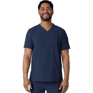 Wink Renew Men’s V-Neck 5 Pocket Scrub Top(Navy)