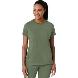 Wink Renew Women’s Flex-n-Reach Crew Neck Scrub Top(Olive)
