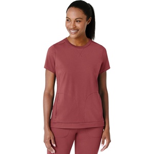 Wink Renew Women’s Flex-n-Reach Crew Neck Scrub Top(Ruby)