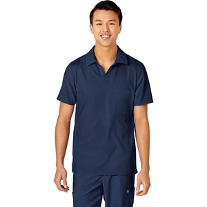 Wink W123 Men’s Collar Scrub Top(Navy)