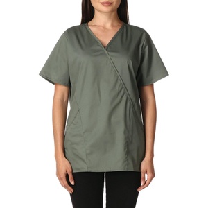 Wink W123 Women’s Mock Wrap Scrub Top(Olive)