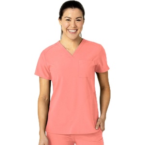 Wink Women’s Women’s Flex-n-Reach V-Neck Scrub Top(Paradise Pink)