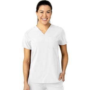Wink Women’s Women’s Flex-n-Reach V-Neck Scrub Top(White)