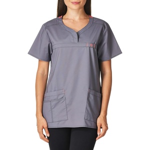 Wink Womens Wonderflex Patience Women’s Scrub Top(Pewter)