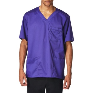 WonderWink Men’s Big Wonderwork Big Men’s V Neck Scrub Top(Grape)
