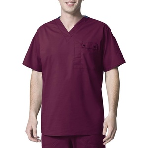 WonderWink Men’s Wonderflex Honor Scrub Top(Wine)