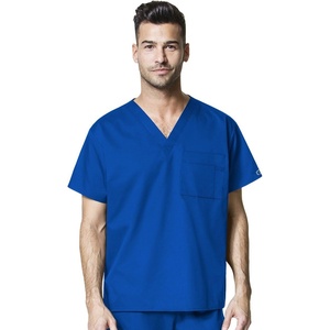 WonderWink Womens Unisex V-Neck Top Medical Scrubs Shirt, Royal Blue, 3X-Large US