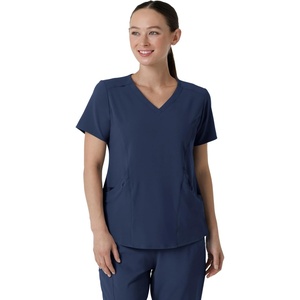 WonderWink womens Renew Women’s V-neck Top Medical Scrubs, Navy, XX-Large US