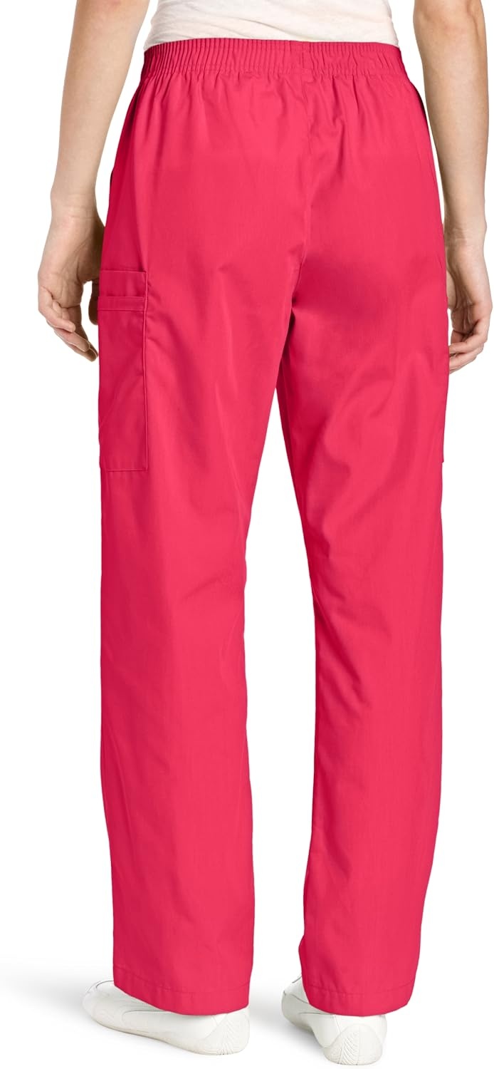 image:imageWINK Origins Quebec Womens Full Elastic Cargo Scrub PantHot Pink