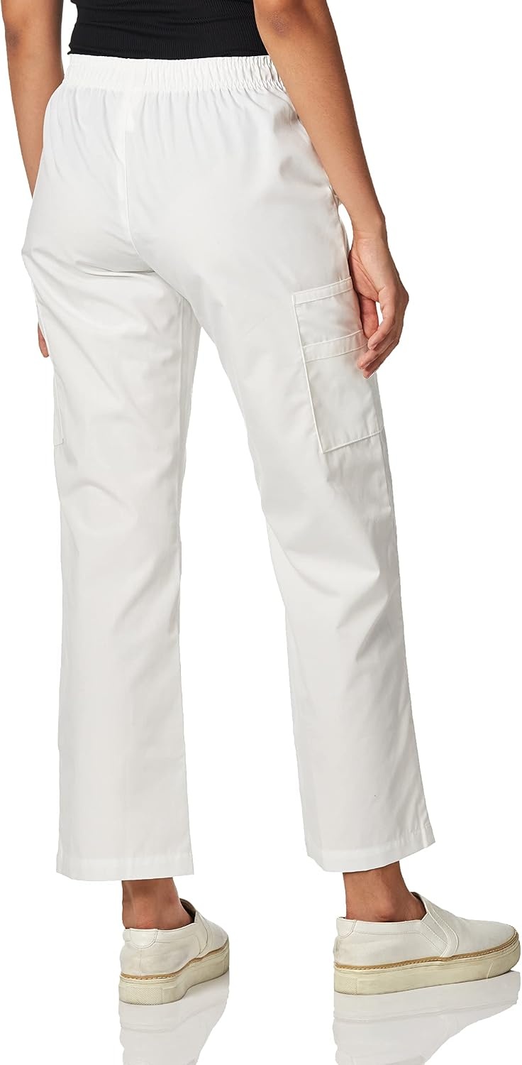 image:imageWINK Origins Quebec Womens Full Elastic Cargo Scrub PantWhite
