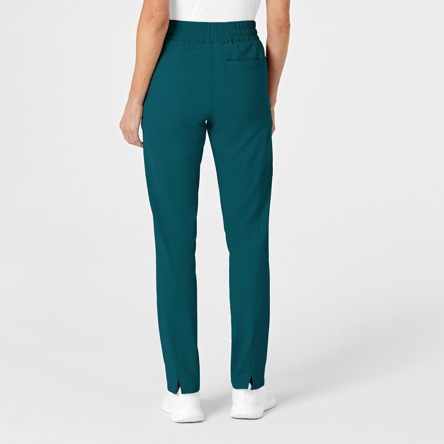 image:imageWINK Renew Womens High Waist Slim Leg Scrub PantCaribbean Blue