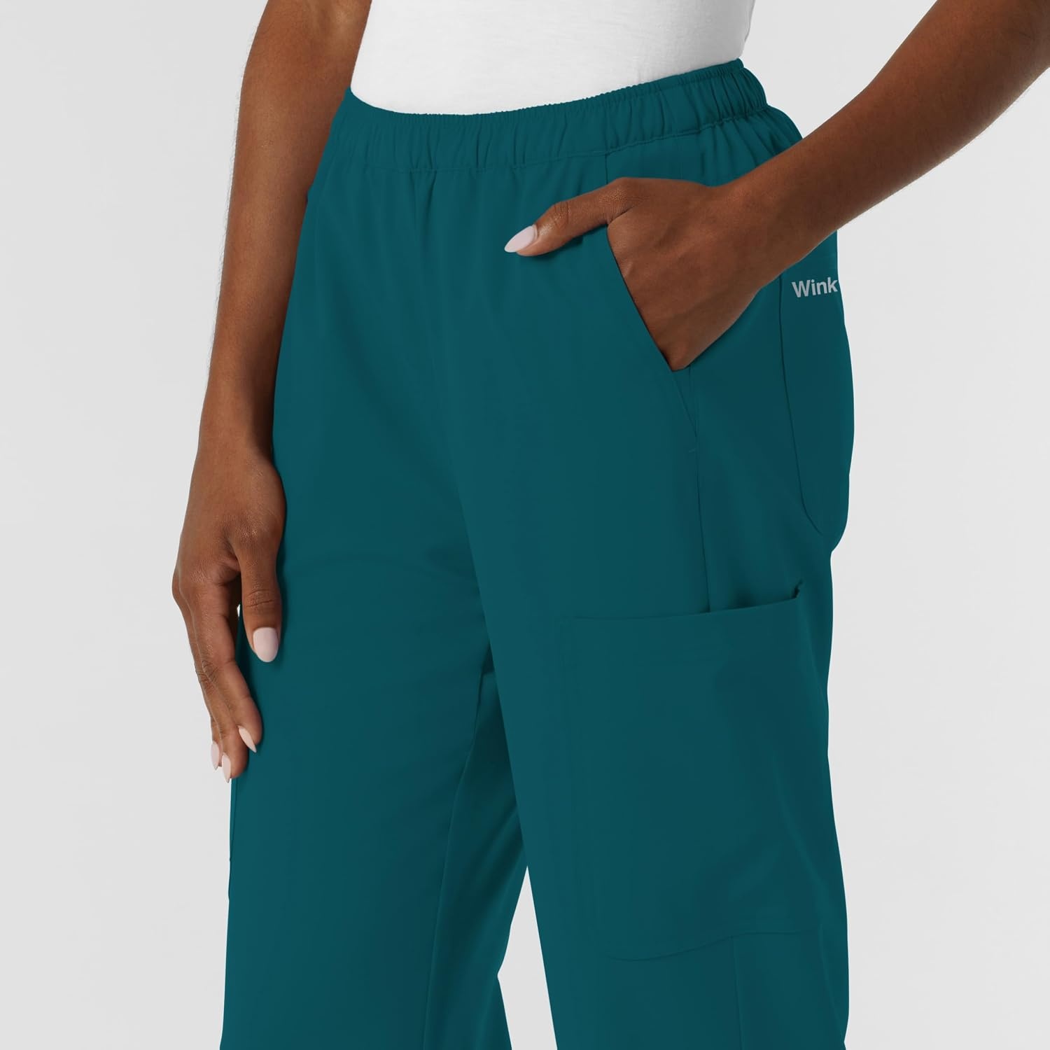 image:imageWink NURTUR Womens Straight Leg Cargo Scrub Pant Caribbean XL PET