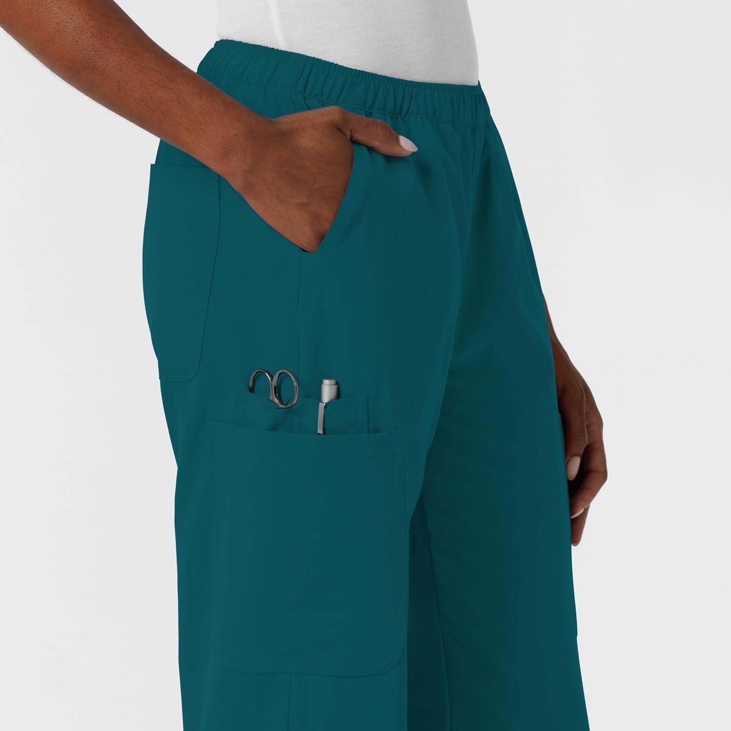 image:imageWink NURTUR Womens Straight Leg Cargo Scrub Pant Caribbean XL PET