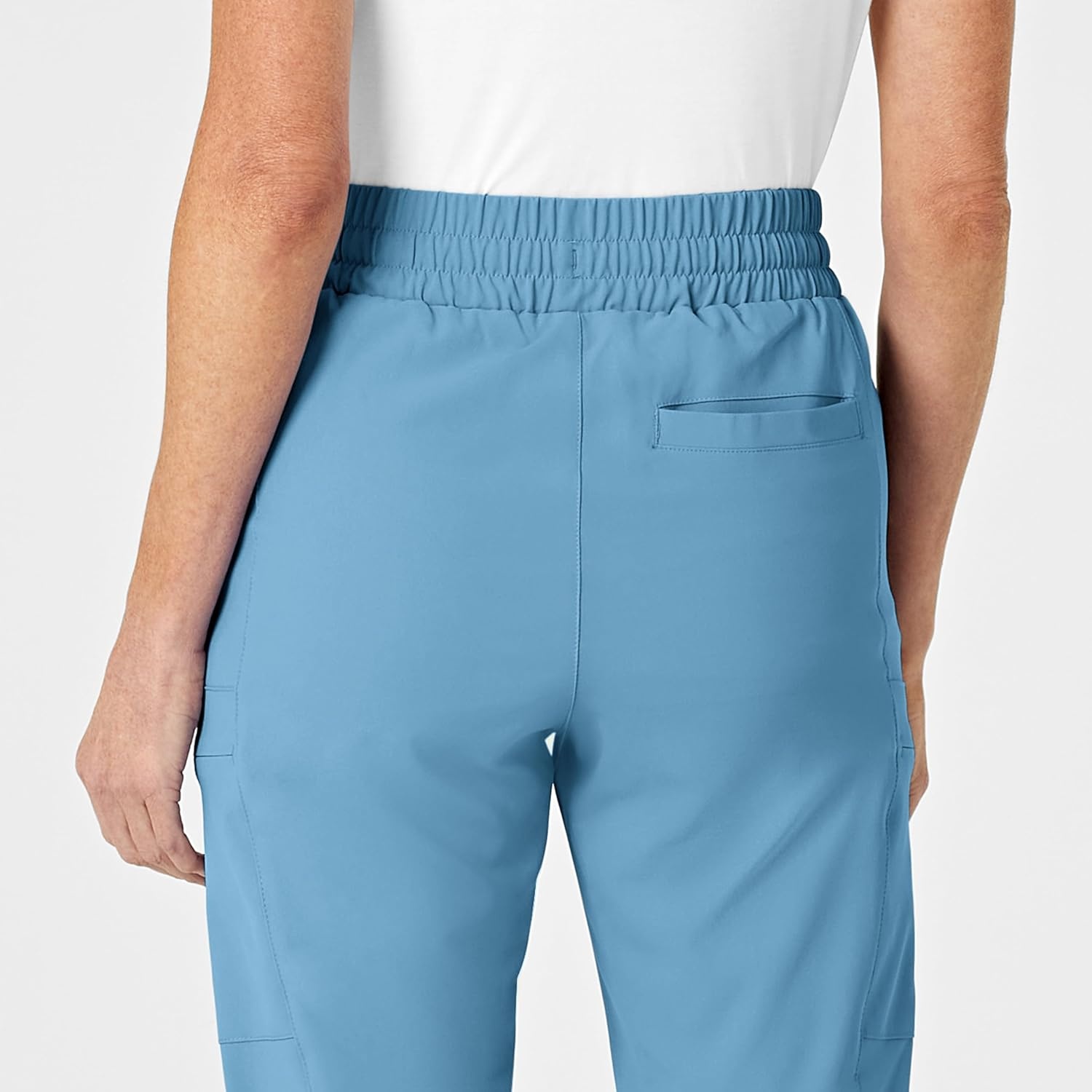 image:imageWink Renew Womens High Waist Slim Leg Scrub PantBay Blue