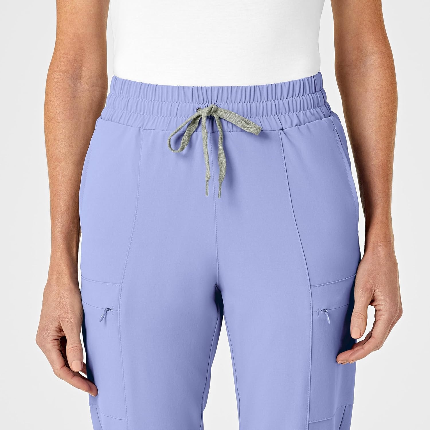 image:imageWink Renew Womens High Waist Slim Leg Scrub PantCeil Blue