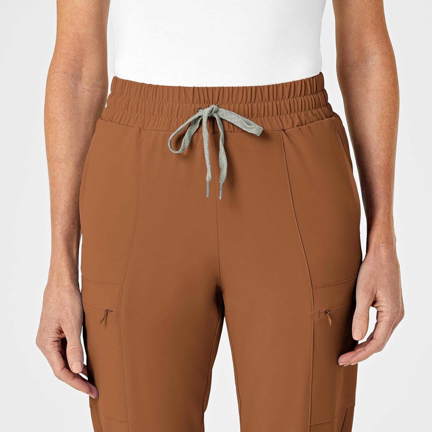image:imageWink Renew Womens High Waist Slim Leg Scrub PantChai