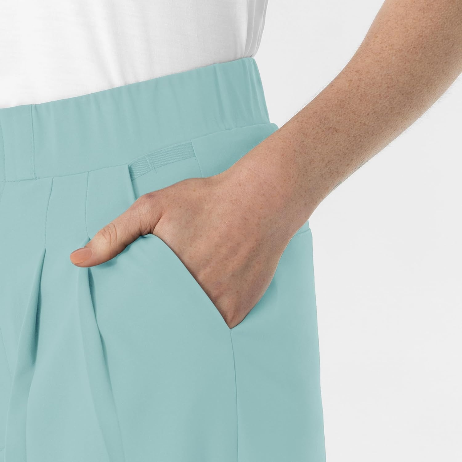 image:imageWink Renew Womens High Waist Slim Leg Scrub PantCoastal Blue