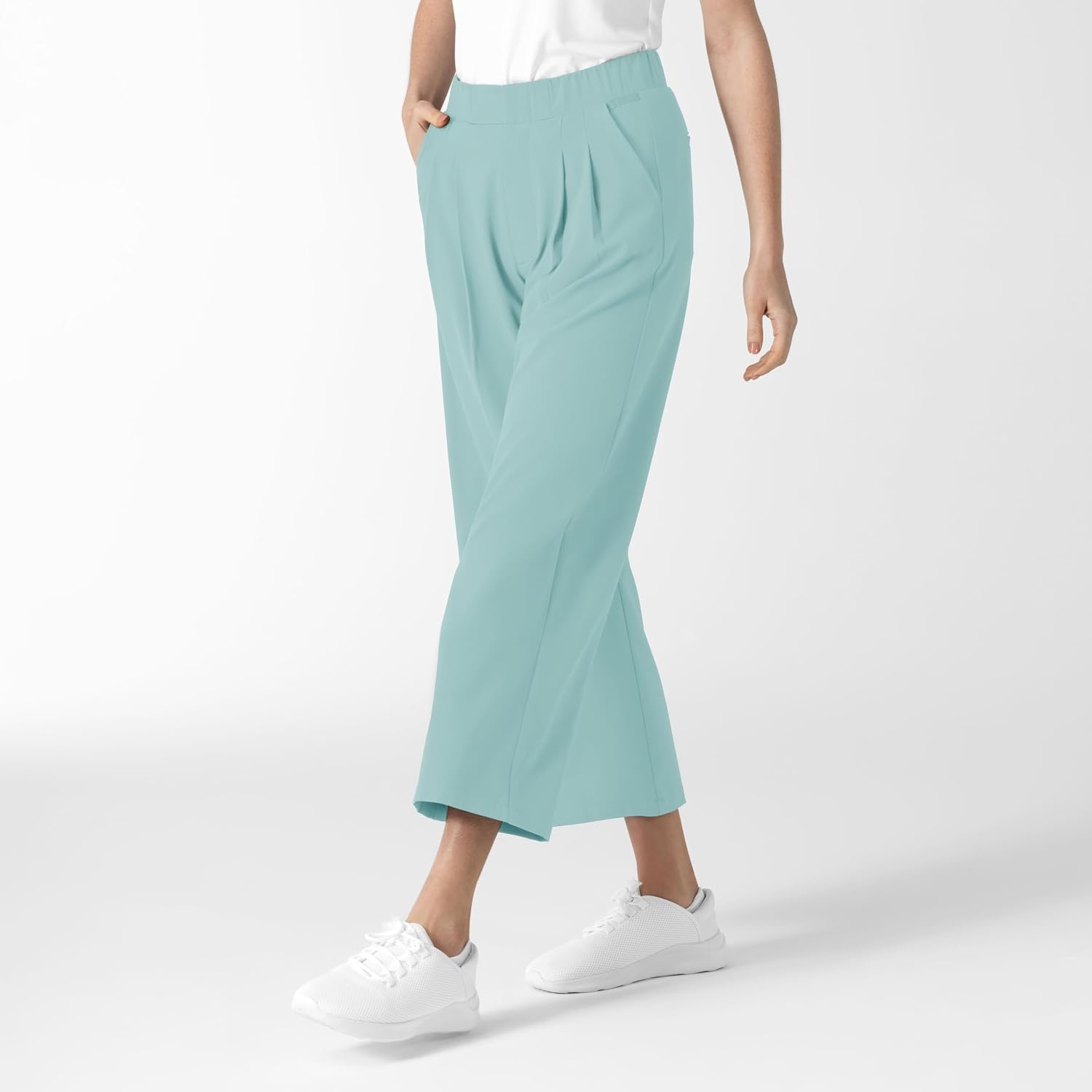 image:imageWink Renew Womens High Waist Slim Leg Scrub PantCoastal Blue
