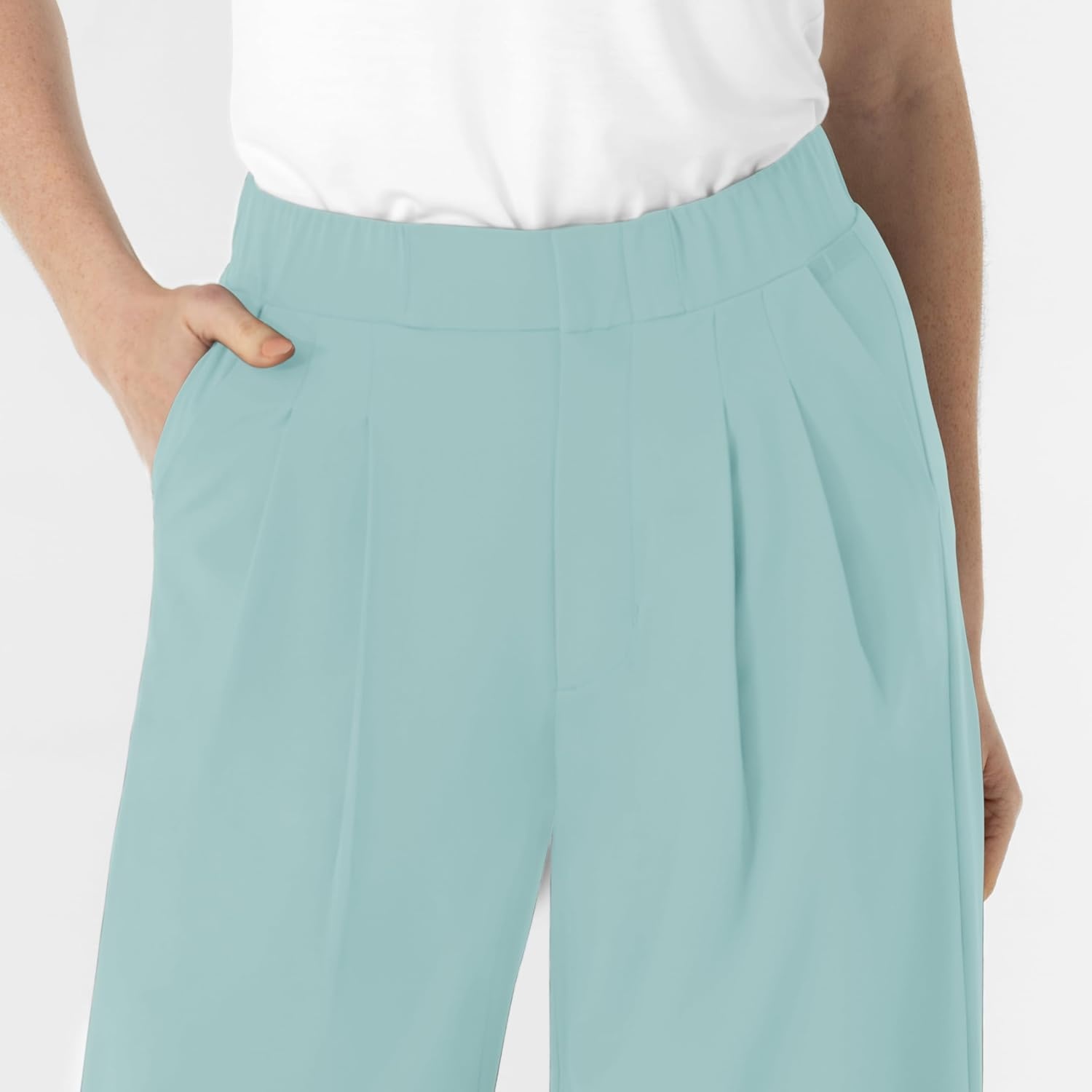 image:imageWink Renew Womens High Waist Slim Leg Scrub PantCoastal Blue