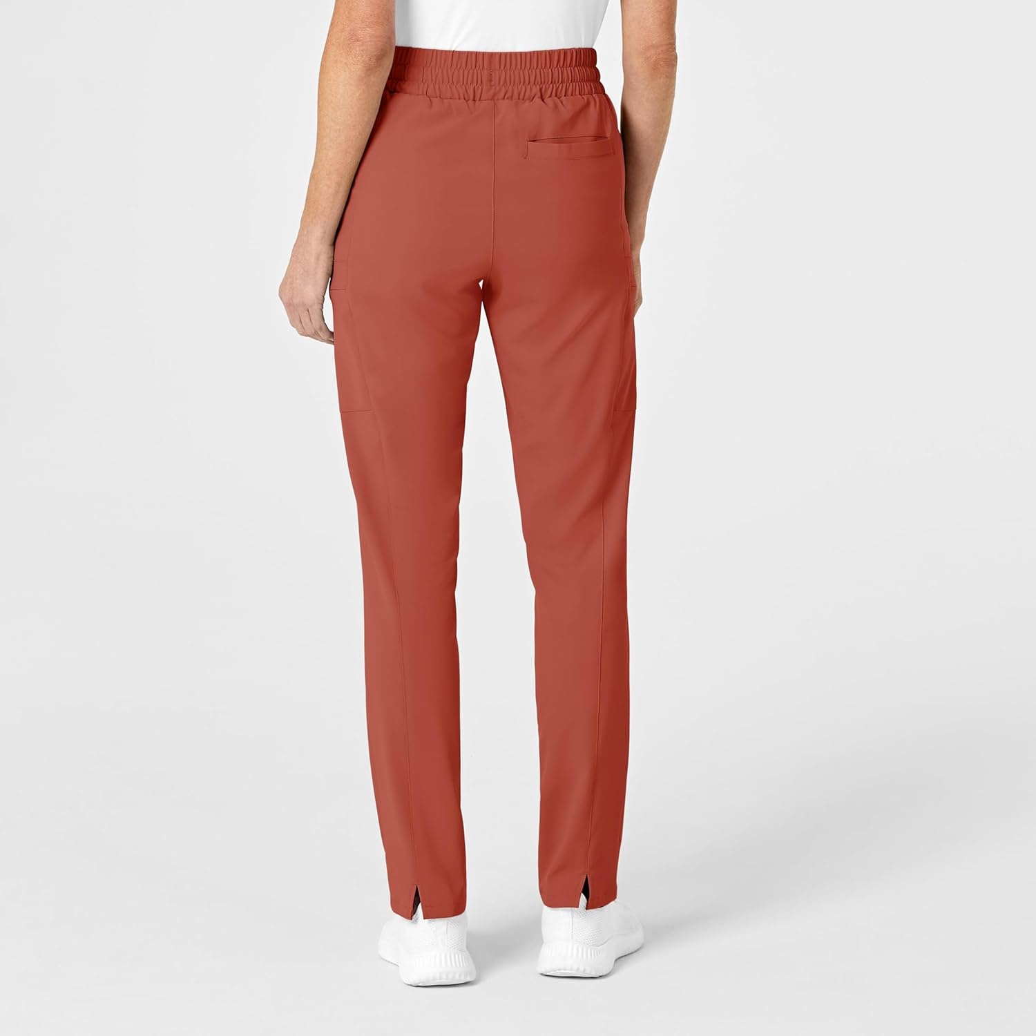 image:imageWink Renew Womens High Waist Slim Leg Scrub PantMineral Red