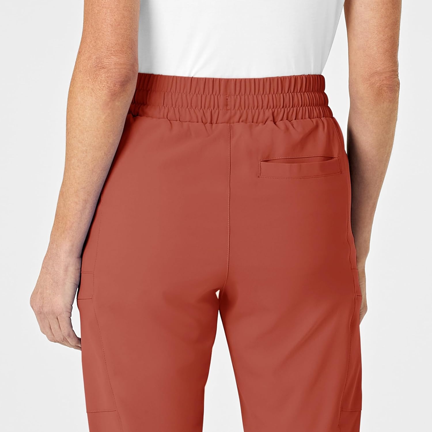 image:imageWink Renew Womens High Waist Slim Leg Scrub PantMineral Red
