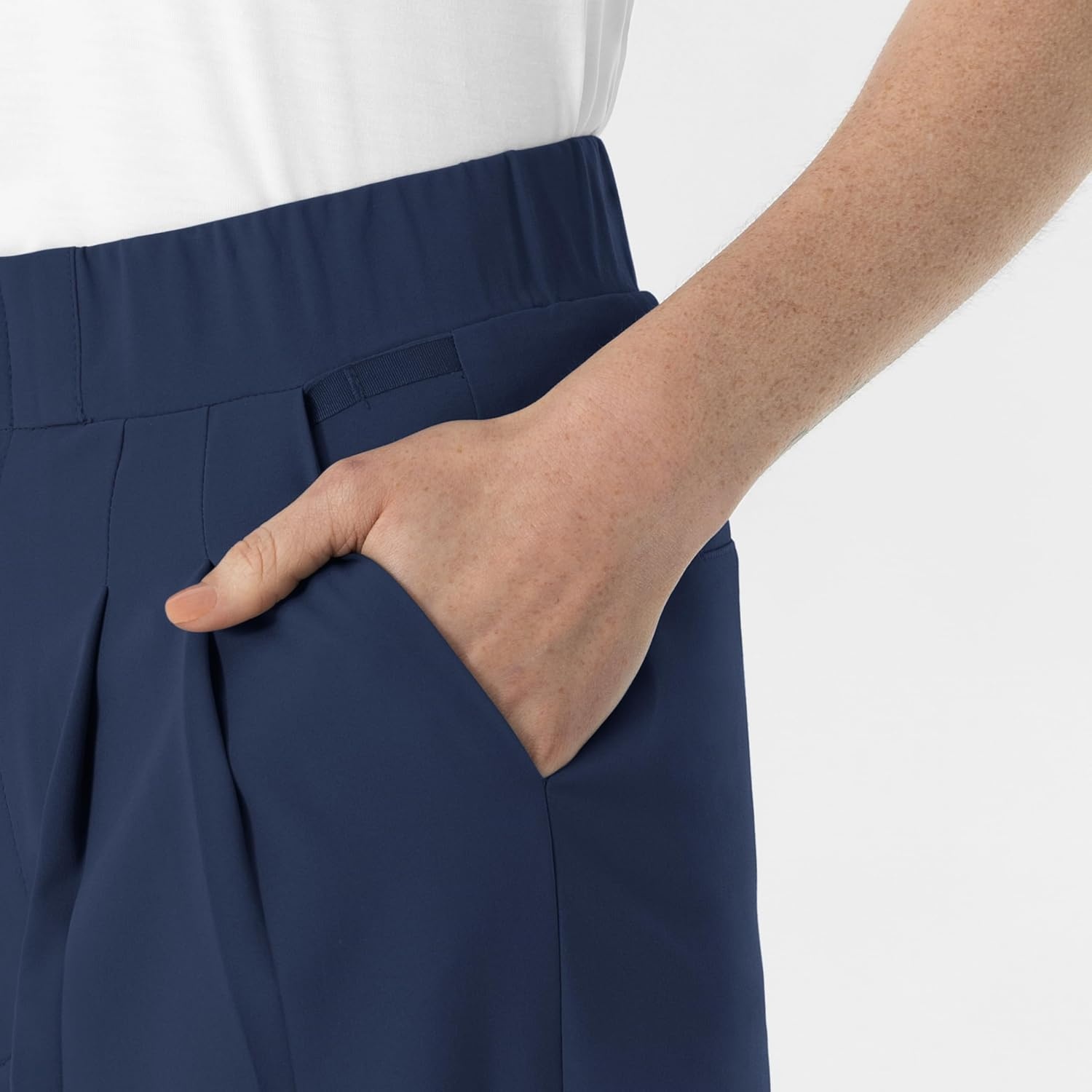 image:imageWink Renew Womens High Waist Slim Leg Scrub PantNavy